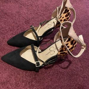 Jessica Simpson cheetah heels
